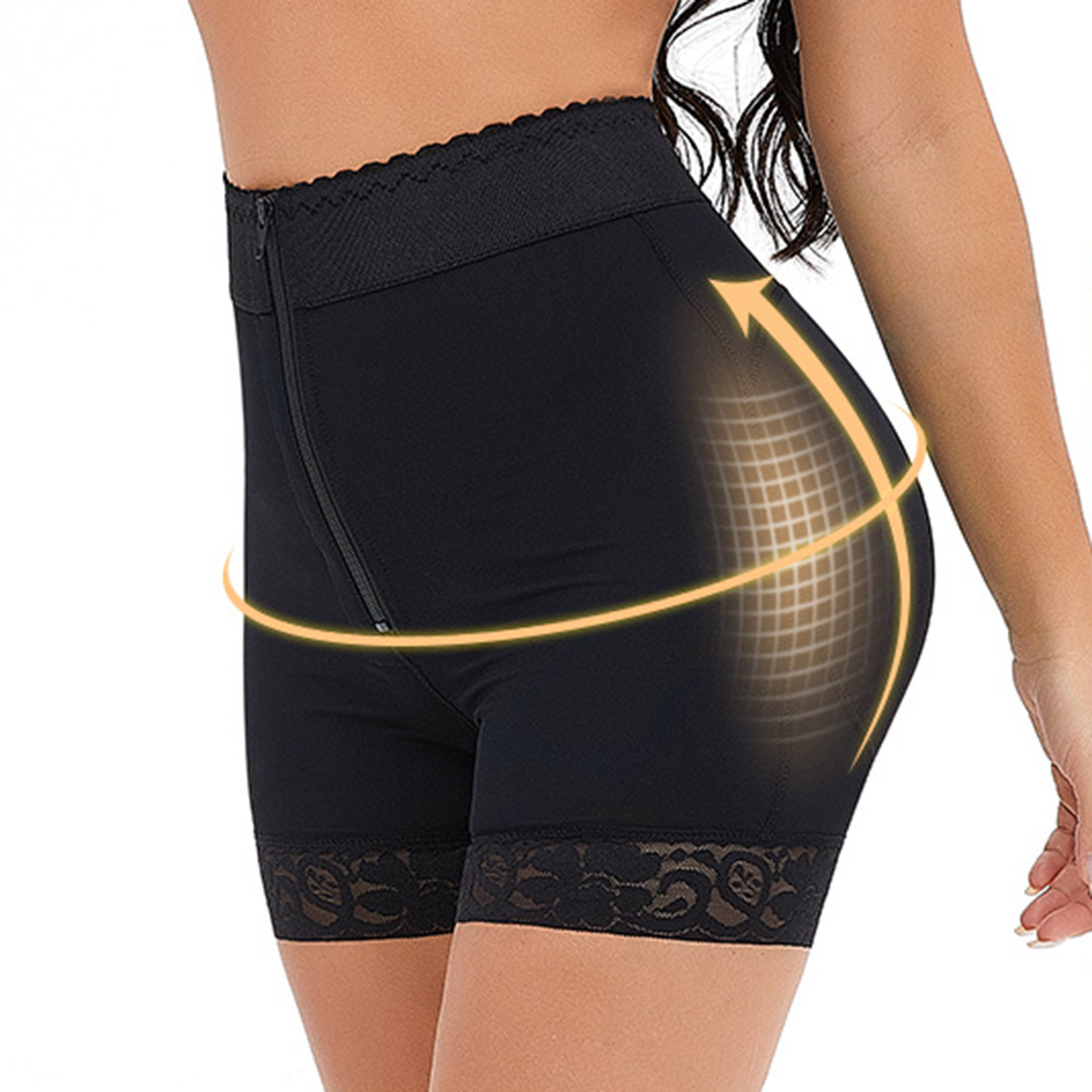 thumbnail image 3 of Braguitas de cintura alta con efecto lifting para mujer - Ropa interior moldeadora para después del parto, 3 of 8